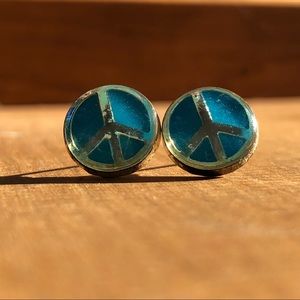 GLOW IN THE DARK BLUE EARRINGS